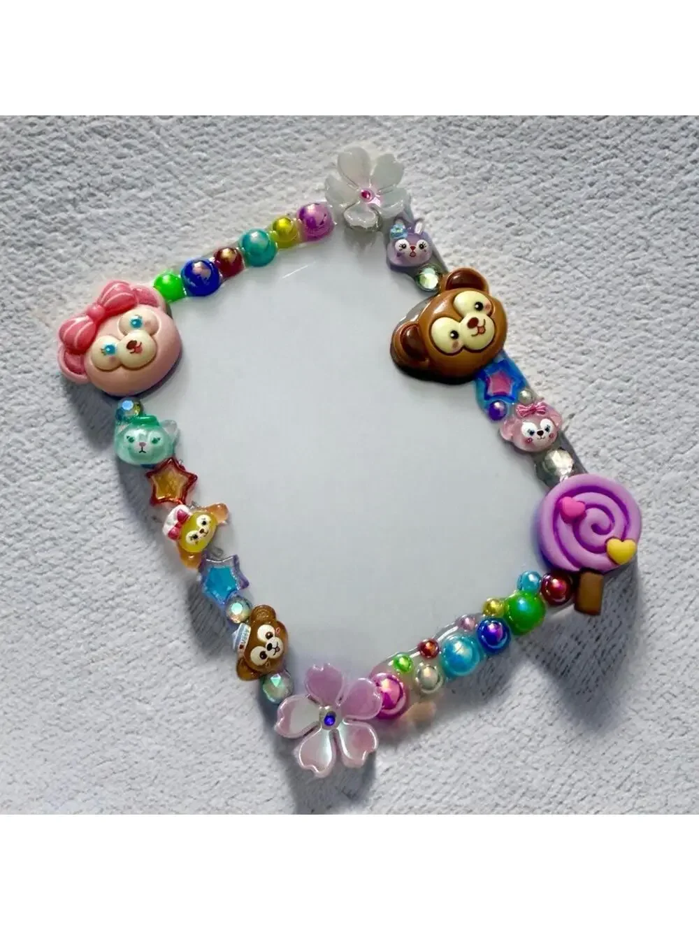 Photo Magnet Handmade Decoden Duffy Bear Stella Rainbow Junk Case Holder Teddy